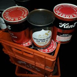 Antique Oil Can And Tranny Fluid Cans. 