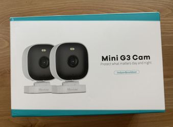 2 Cameras VIMTAG Mini G3 Outdoor/Indoor Cameras for Home Security with Full-Color Night Vision Spotlight