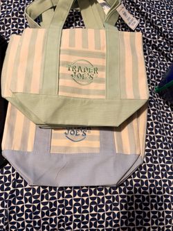 Striped trader Joe bags