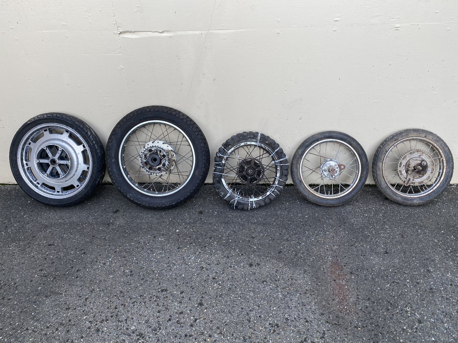 Motorcycle and Minibikes wheels FREE!
