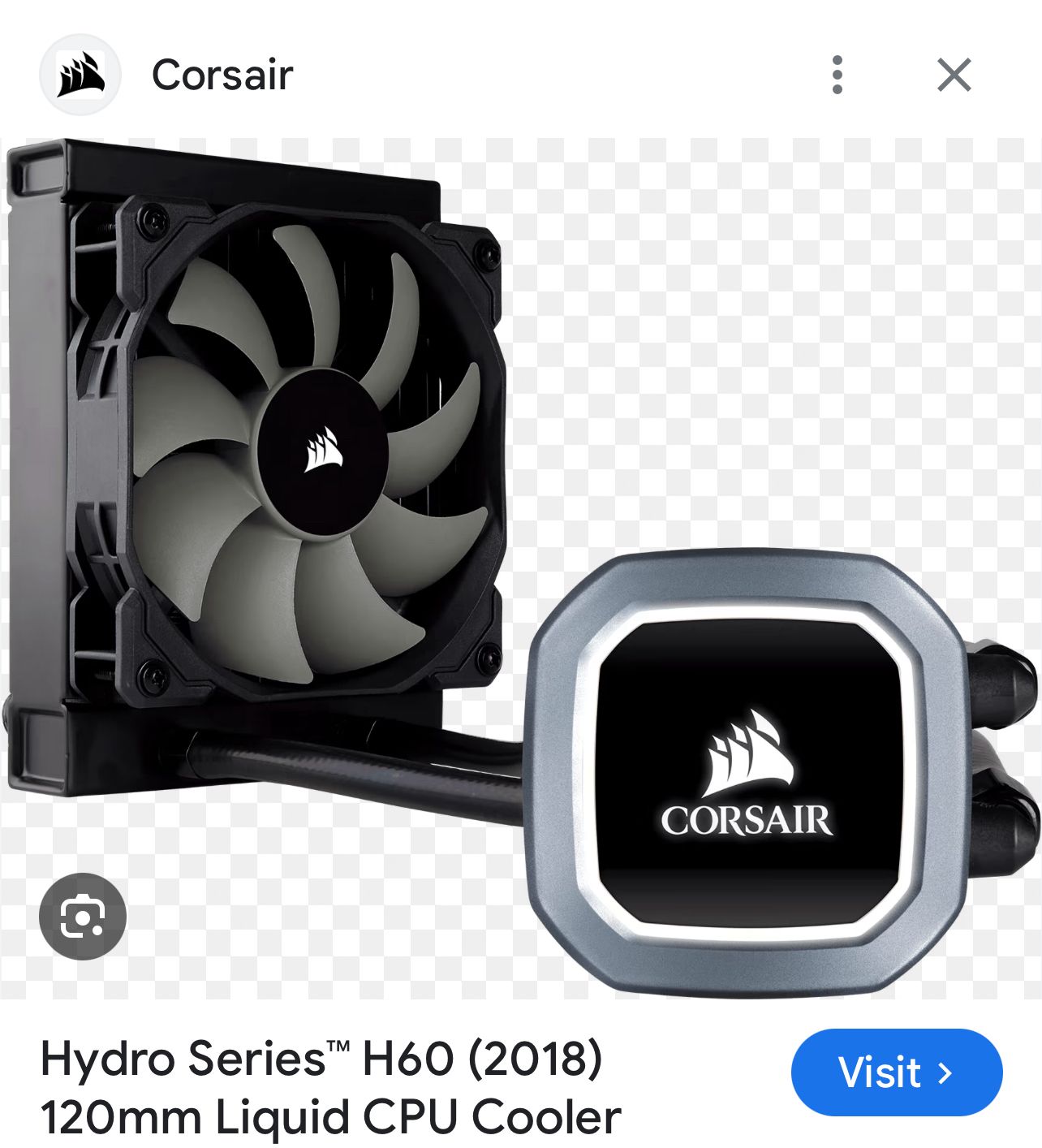 H60i Corsair cpu cooler