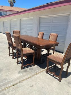 Dining table and chairs