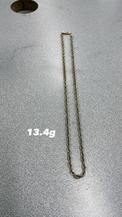 Gold rope chain 24 in