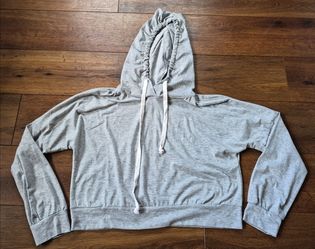 C+D+M Cropped Gray Hoodie Girls Sz XL
