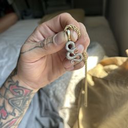 Diamond Snake Pendant From Pagoda 