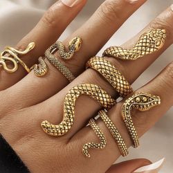 Snake Statement Rings 