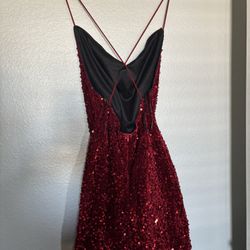 Red Sequin Dress
