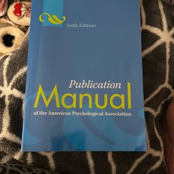 Publication manual Of The American Psychological Association 