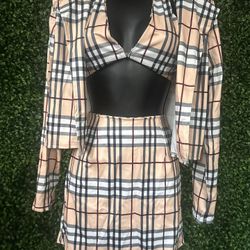 Plaid Skirt 3 Piece Set