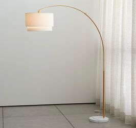 Floor lamp with shade