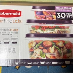 Rubbermaid Food Storage Containers New