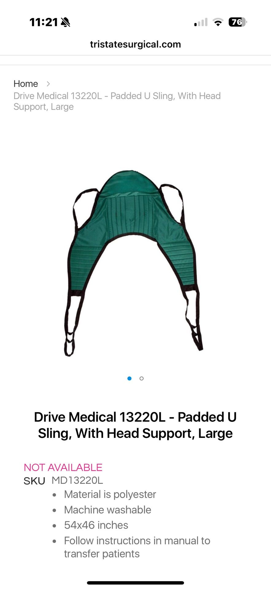 Drive Medical Padded Sling