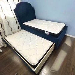 Twin Trundle Bed Frame/no Mattress