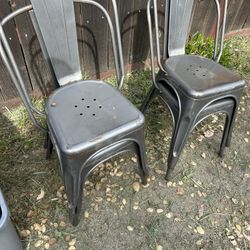 Metal chairs 
