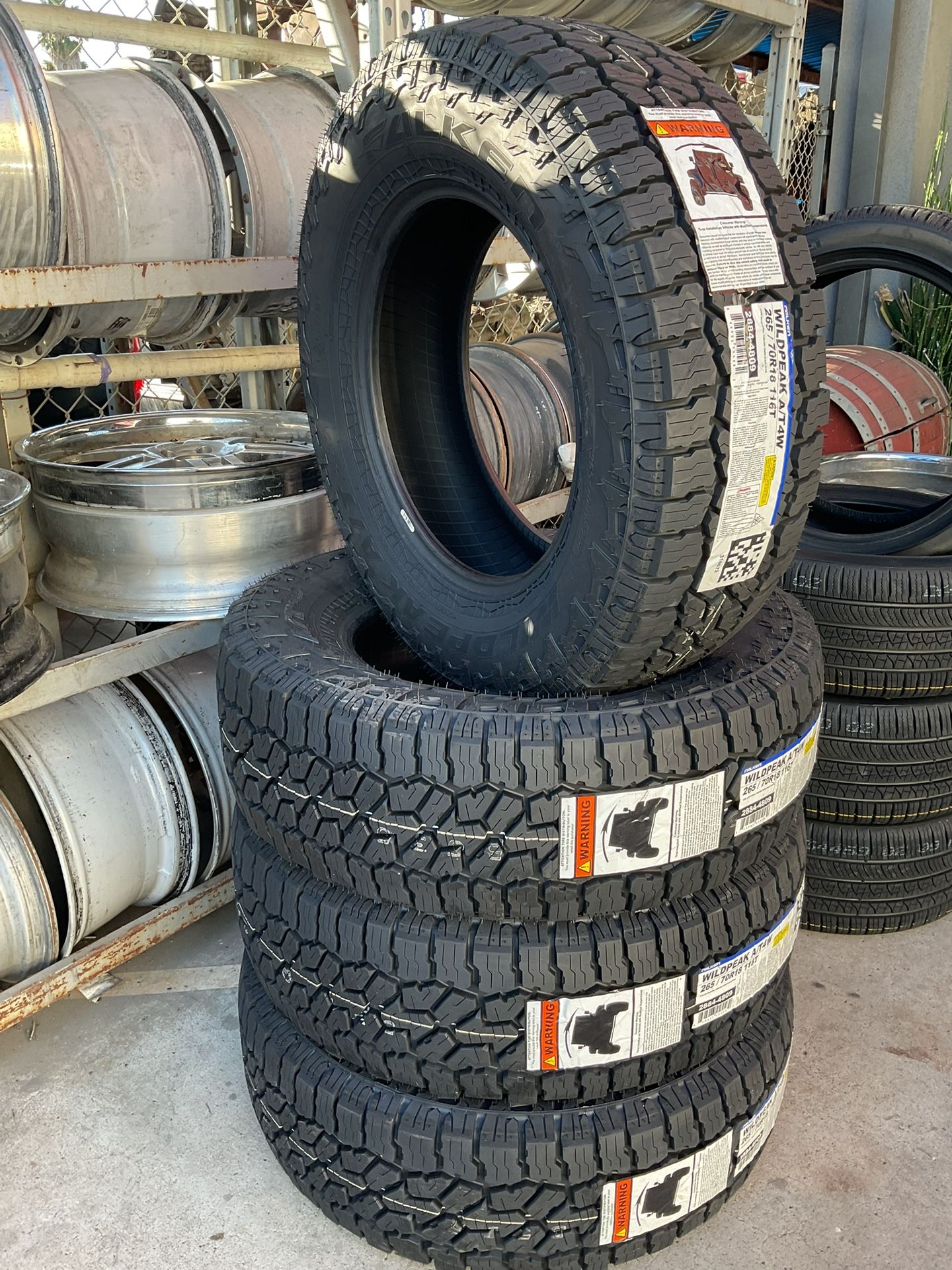 265/70/16 FALKEN AT4W BRAND NEW TIRES