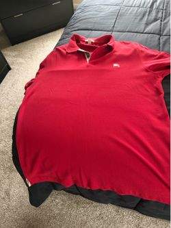Men’s  Burberry. Short sleeve shirt size 2XL  Red