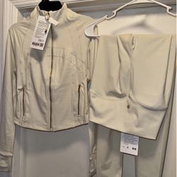 Lululemon White and Gold