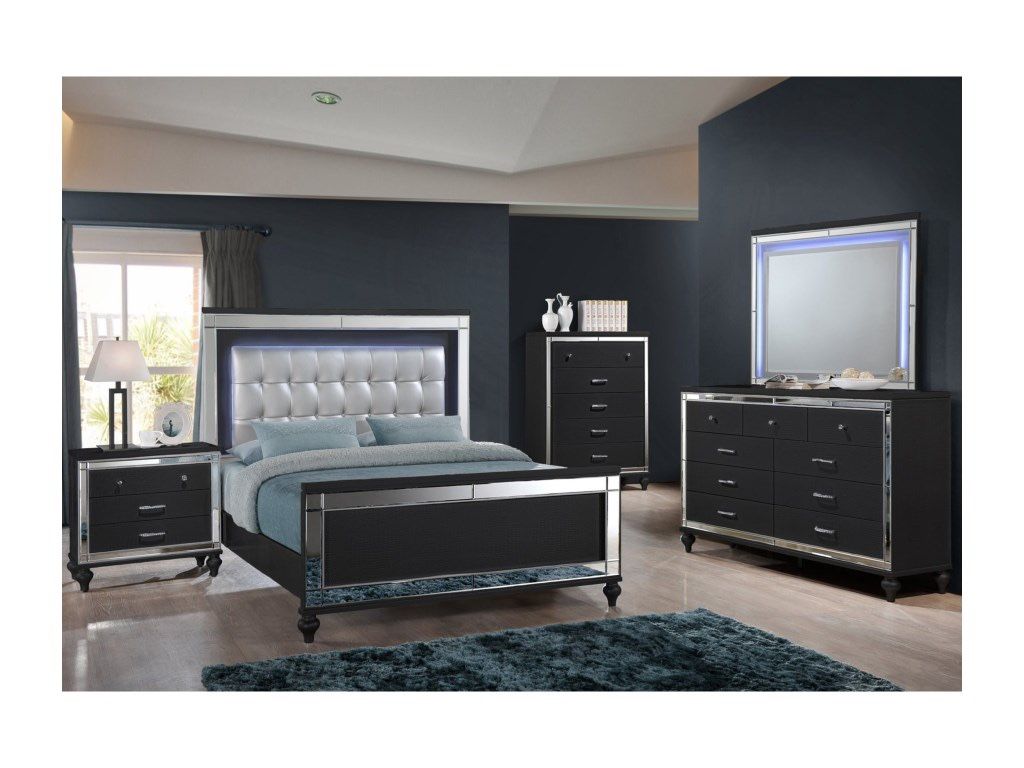 King Bed Set 4 PCS in Special Offer in Rivera Future Furniture and Home Decor