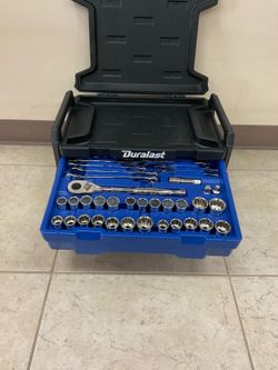 DURALAST 1/4in, 3/8in and 1/2in DRIVE MECHANICS TOOL SET 265 PIECE