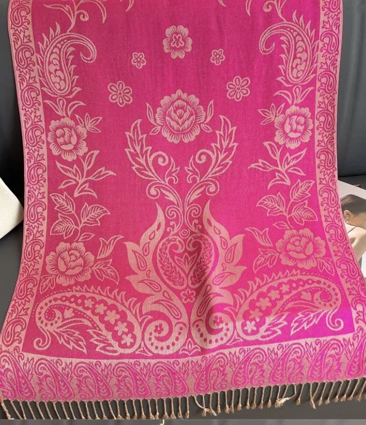 Floral Patterned Scarf
