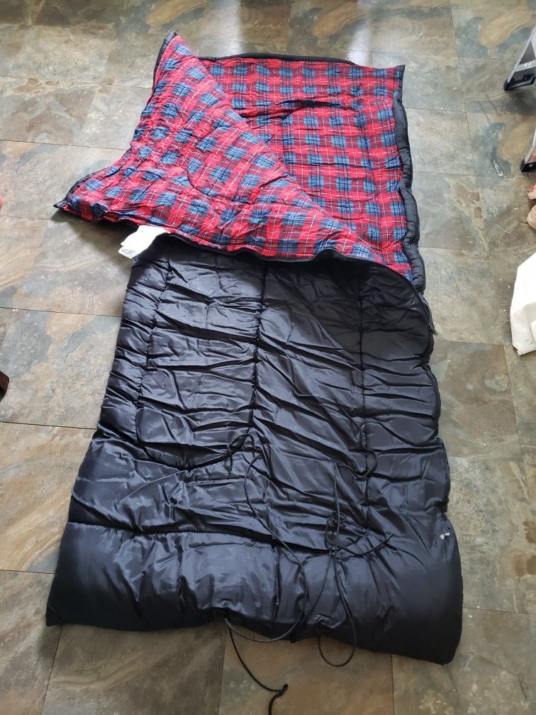 Coleman plush flannel sleeping bag