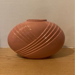 Vintage Rose, Art Deco, Vase, Hager? 11 1/2” X 8” A6