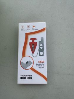 Door lock and door stop alarm