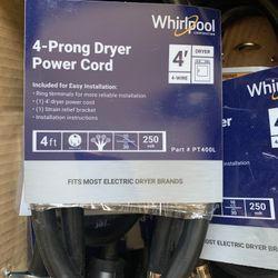 4 Prong Dryer Power Cords