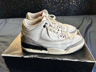 Jordan 3 White Cement Size 7.5