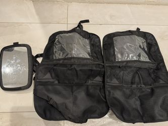 Two car organizers and baby mirror