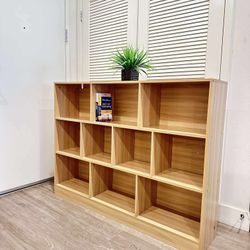 Toddlers, Kids Wood Bookshelf, 3-Tier Open Shelf Bookcase, T-13