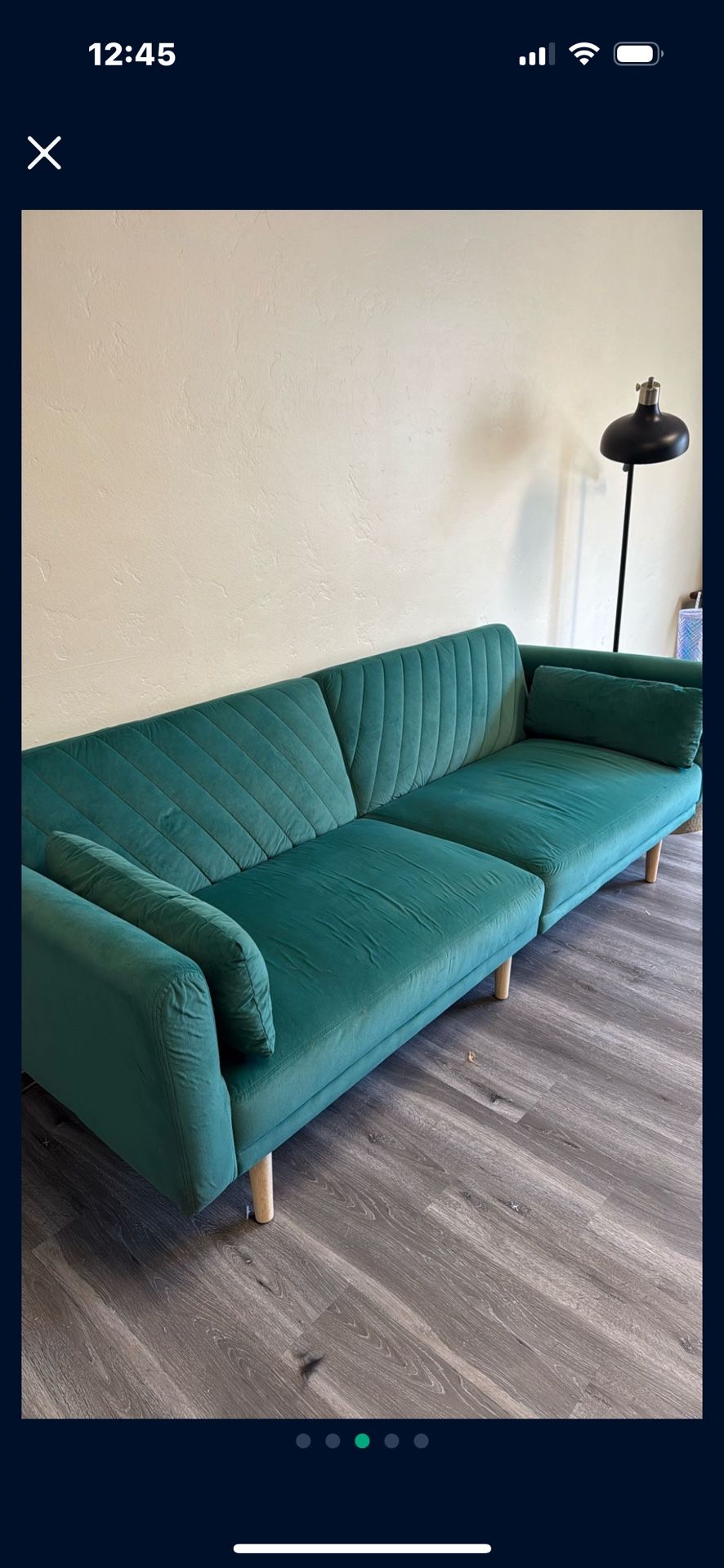 Need Gone Today Green Futon