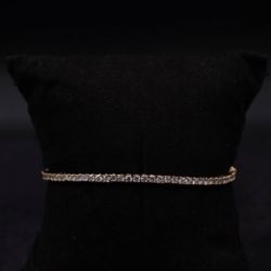 Round Diamond Tennis Bracelet – 14K Yellow Gold | 3.08 CTW | 7 Inch (LAB)