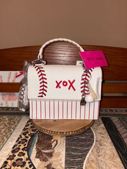 Betsey Johnson Baseball Purse