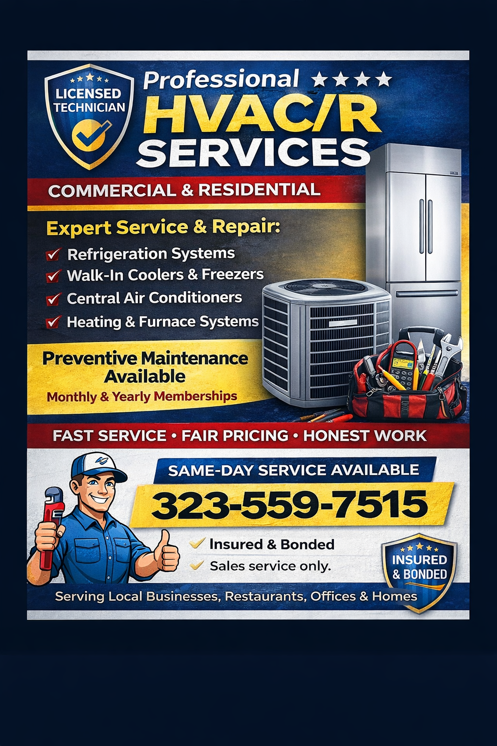 HVAC y Refrigeración Comercial y Residencial