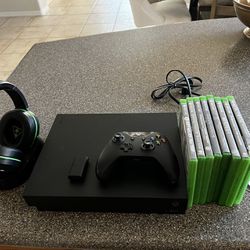 Xbox One X With Accessories