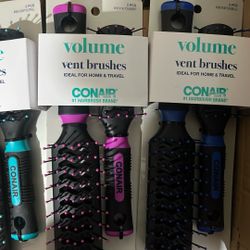 6 Conair Hair Brushes
