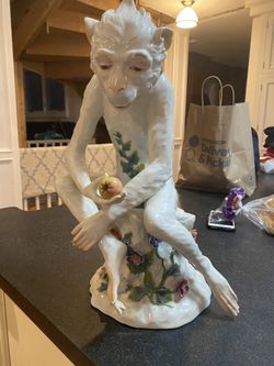 Dresden monkey figurine