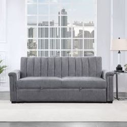 Gray Pull Out Sofa Bed