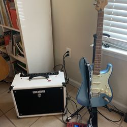 Fender Stratocaster Player Plus and Boss Katana Amp