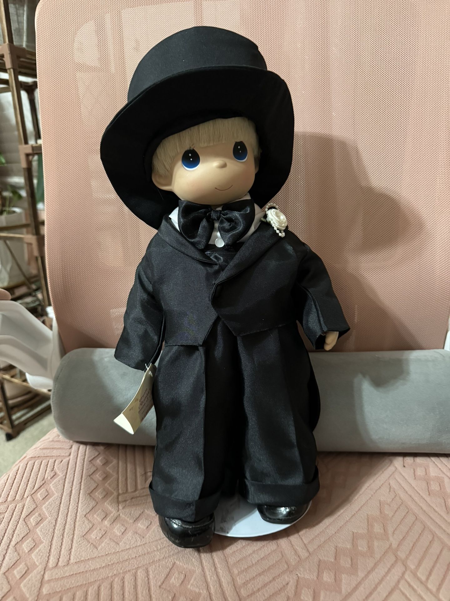 Precious Moments Blonde Groom 15” Tall Doll