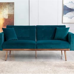 Velvet Futon Sofa Bed