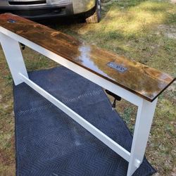 Behind the couch table