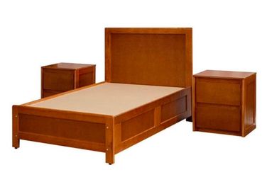 Twin Bed Set w/ Matching Nightstands – Solid Wood – Excellent Condition