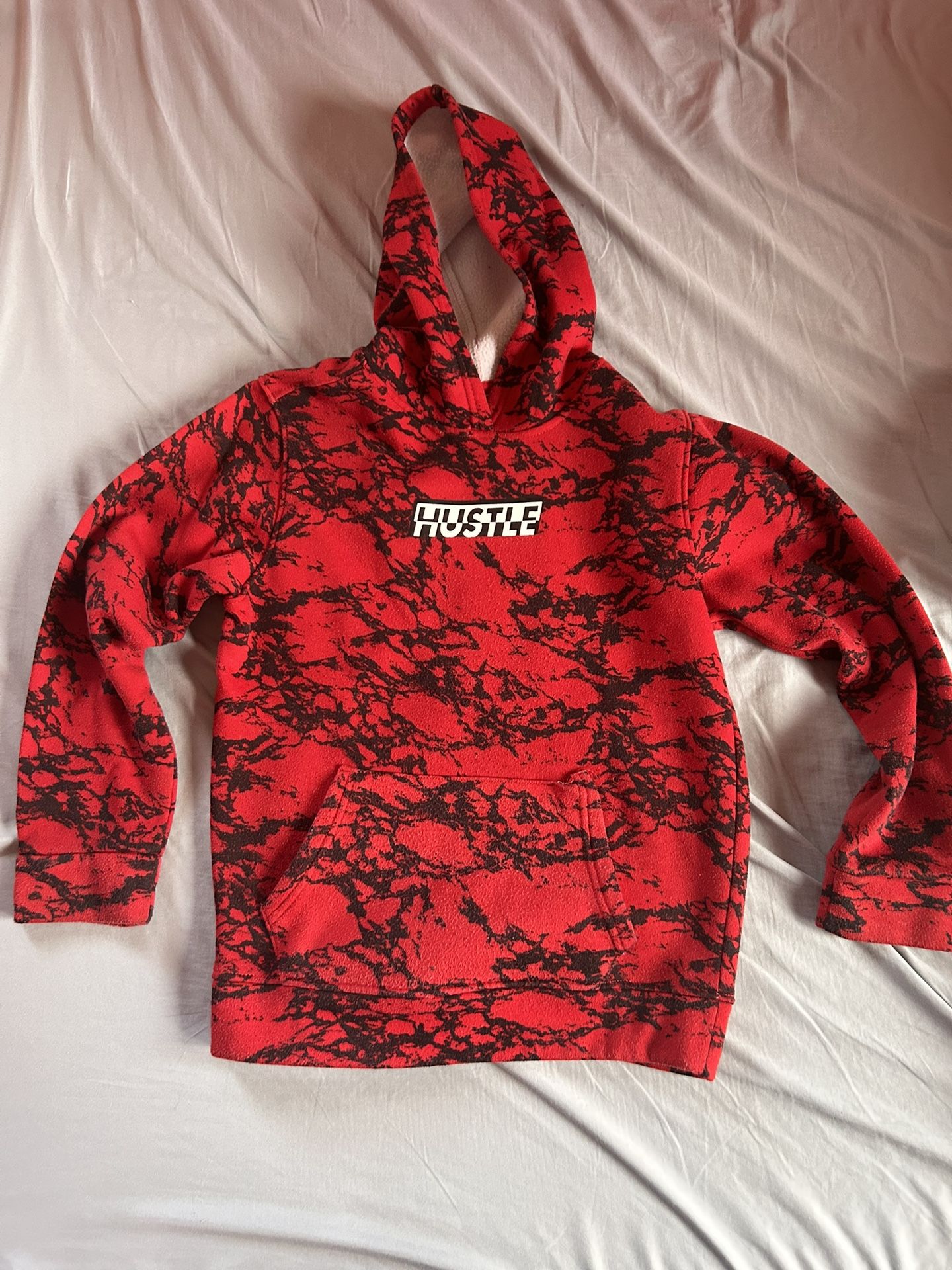 Trademark Clothing Hustle Red and Black camo hoodie