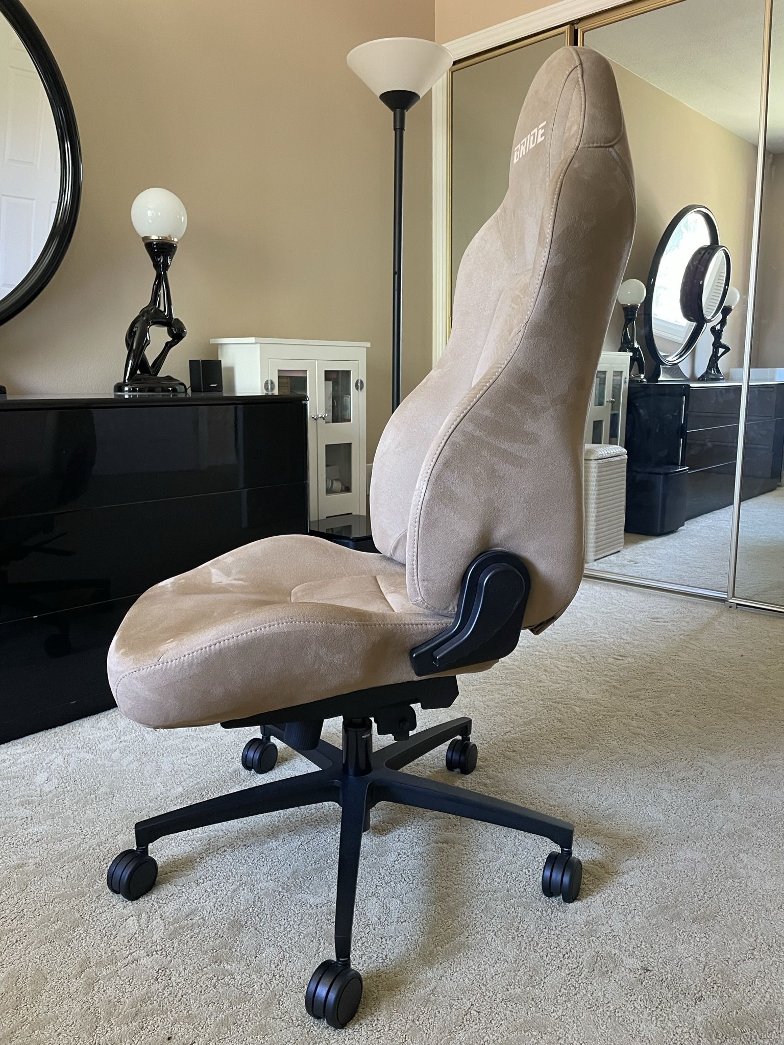 Bride Streams Beige BRIDE Type-MO Seat Rail Mazda Miata NA/NB (US Driver)