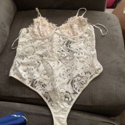 White Bodysuit Size M/L