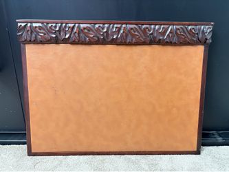 The Bombay Company Executive Desk Pad for Office Wood Carve Vintage