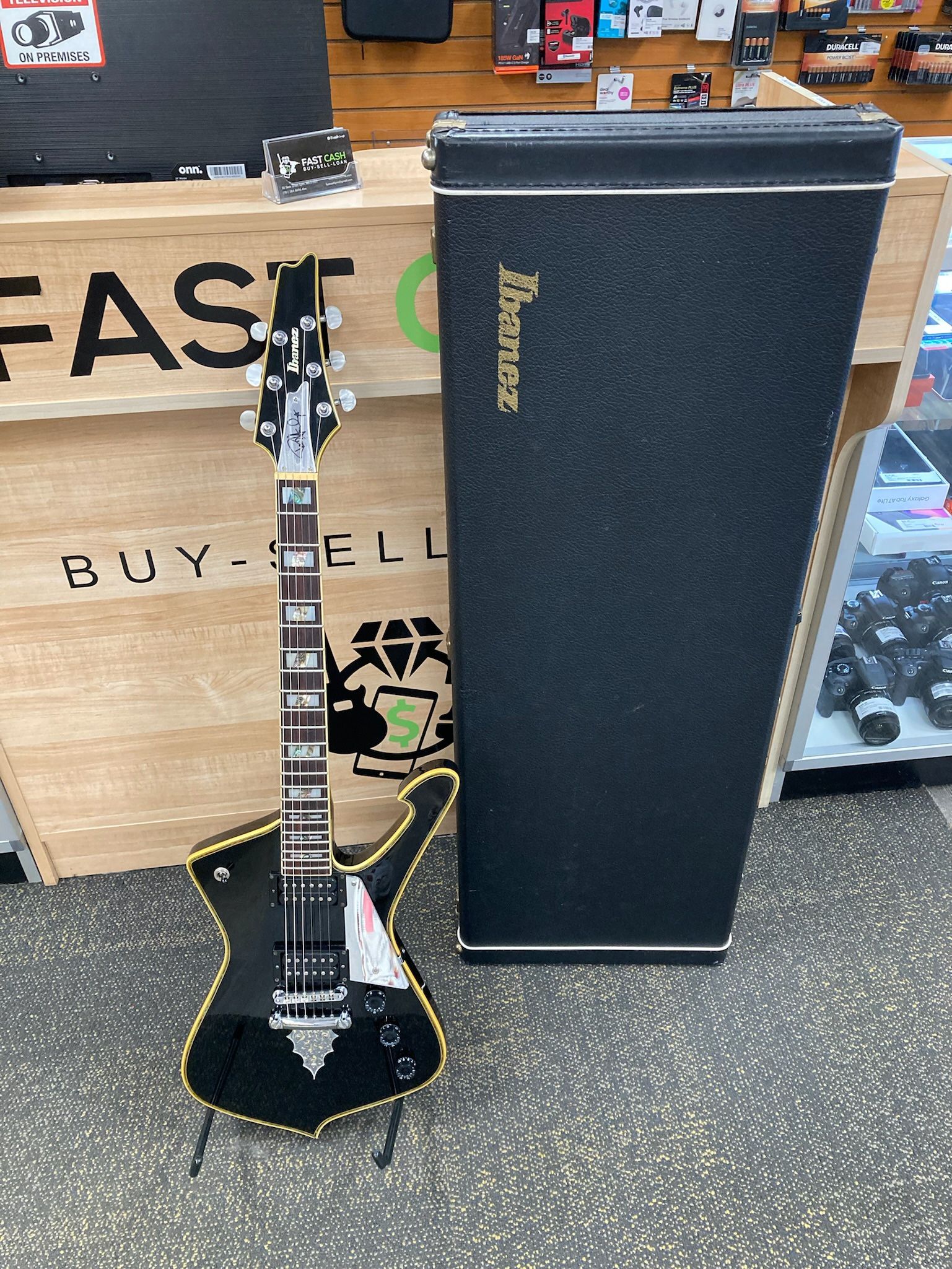 IBANEZ PS 10-2 Electric Guitar Paul Stanlay Signature 1995 - Black with Hard Case