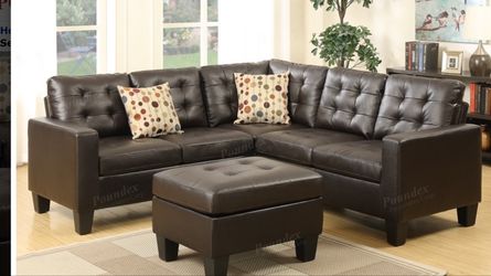 Sectional W/Ottoman (New)